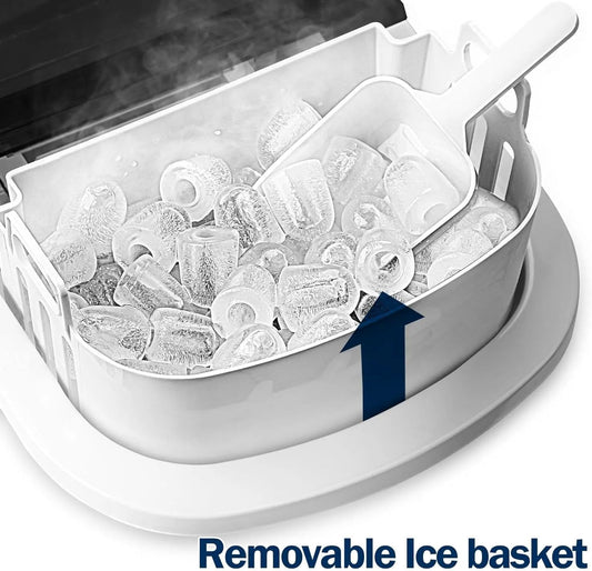 ☀️Summer Clearance Blowout! Just $39.99 🧊Auto-Cleaning 10'' Nugget Ice Countertop Ice Maker