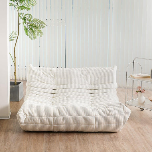 Fireside Loveseat, Loveseat, Soft, High-Quality Corduroy Floor Lounge Chair, Foam Sofa, Decorative Chair