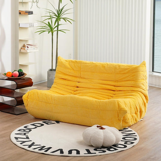 Fireside Loveseat, Loveseat, Soft, High-Quality Corduroy Floor Lounge Chair, Foam Sofa, Decorative Chair